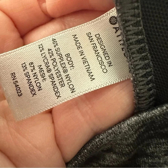 Athleta Black Heather Metro Street Zipper Ankle Joggers Size Small - Picture 11 of 11